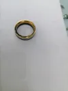 Titanium steel gradient gold with black sliding wheel design movable ring Specification image